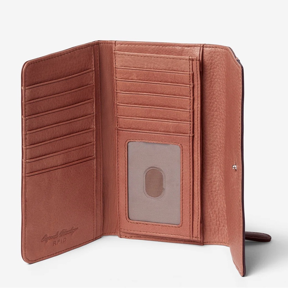 Osgoode Marley Clutch Wallet Black Brown Leather Minimalist Contemporary Quality